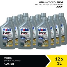 Mobil Super 3000 XE1 5W-30 Mercedes ACEA C3 API SN olio motore 12x1 litri = 12 litri