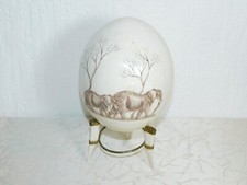 Uovo Di Struzzo Dipinto A Mano "Elefanti", Pasqua, Uovo Di Pasqua, Uovo!