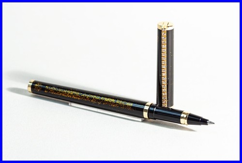Rollerball oro con flakes - d'oro,