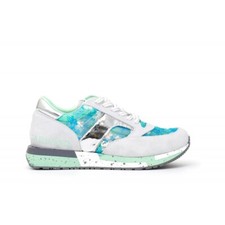 Cafe Noir SNEAKER IN PELLE SCAMOSCIATA E TESSUTO FLOREALE - GDL644