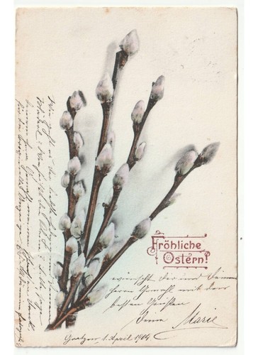 1904 antica cartolina primi - cartolina,