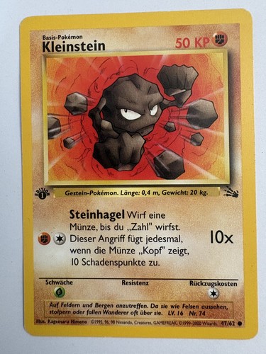 Carta pokémon kleinstein - pokémon,