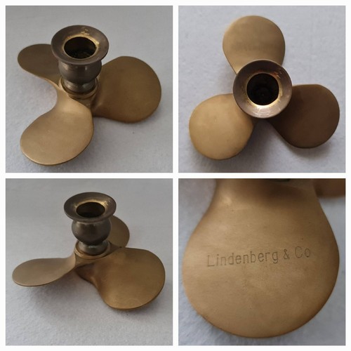 Elica portacandela ottone - elica,