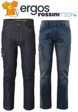 ROSSINI Jeans CARGO SOUL Pantaloni Stretch da Lavoro con Tasconi DENIM A00147