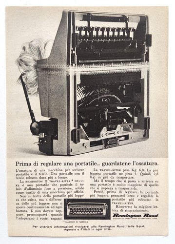 Pubblicita remington rand - remington,