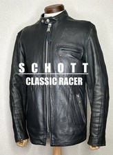 Giacca uomo Schott schott L classica racer punching pelle monopista pelle bovina
