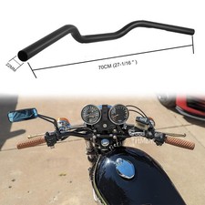 Manubrio moto nero 7/8" 22mm