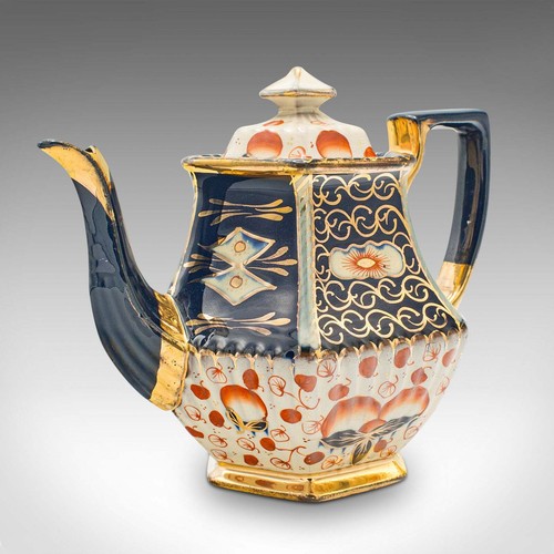 Antique imari pattern - antique, teapot