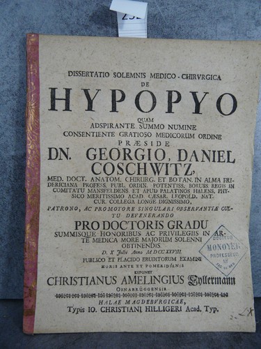 Hypopyo thèse dissertatio
