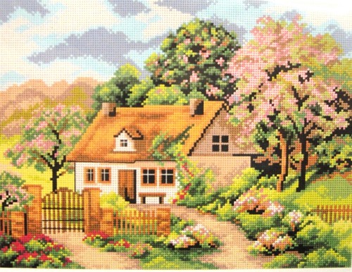 Quadro canovaccio mezzo punto - mezzo,