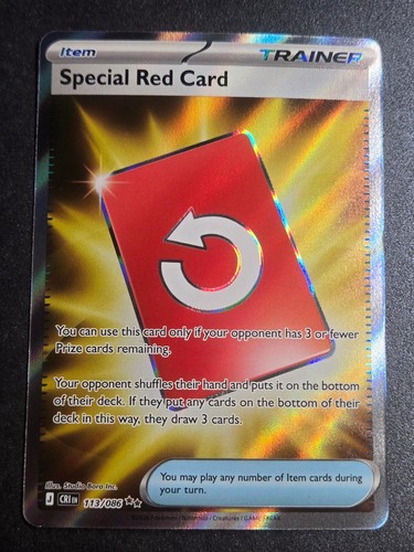 Special red card 113 - red, 113/086