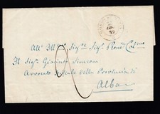 1852 Regno Italy Prefilatelia Mosso santa Maria VC   [B621