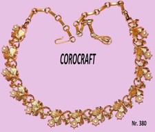 CoroCraft, magnifico collier vgt placcato oro 18kt anni 50