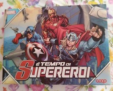 Coop 2013 - album completo 160 figurine E' tempo di supereroi + poster allegato