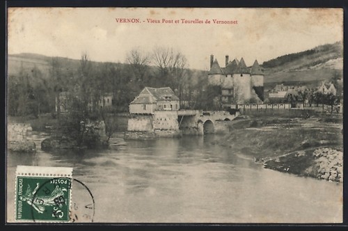 Cpa vernon vieux - vernon,,