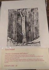 EZRA POUND POESIE E FRAMMENTI DELL'ALBERO ED.LIMITATE + INCISIONI DELLA  GHITTI