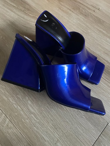 Zara blu batent - , pelle