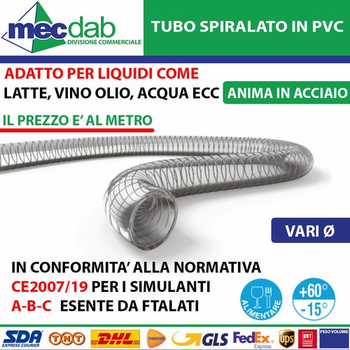 Tubo spiralato per alimenti - tubo,