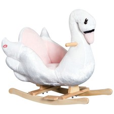HOMCOM Cavallo a Dondolo Cigno