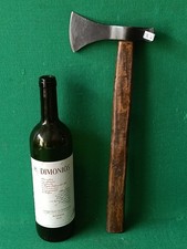 ANTICA VECCHIA ACCETTA ASCIA SCURE IN FERRO BATTUTO E FORGIATO. CK7