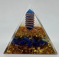 Piramide Orgonite Lapislazzuli Spirale Rame