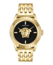 Orologio Versace Uomo IP Oro Giallo 43mm Bracciale Moda