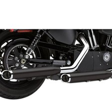 Harley XL 1200 X Forty-Eight 2010-2013 Scarico COBRA Nero 6030RB