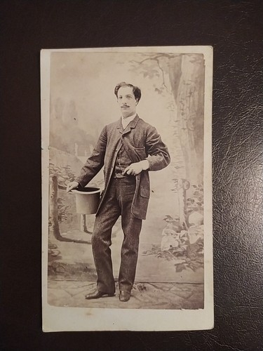 Cdv ritratto nobiluomo con - cdv,