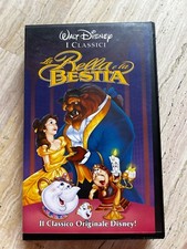 VHS videocassetta, La Bella e La Bestia, walt disney i classici,originale disney