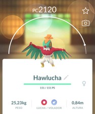 Pokemon Regional Hawlucha - Resladero - Brutalibré (lv 35 PC) POKEMON GO