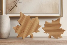 Foglia in legno a forma di