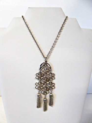 Collana trifari tono argento - tono,
