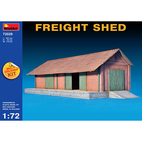 Freight shed kit miniart - shed,