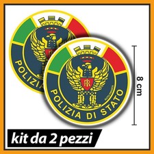 2 adesivi “POLIZIA DI STATO – AUTO PRIVATA” da applicare all’interno del vetro.