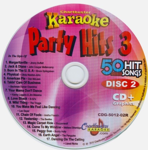 Chartbuster party hits karaoke - hits,