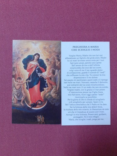 Santino vergine maria che - santino,