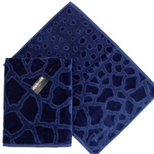 ROBERTO CAVALLI HOME SET SPUGNE 2 PEZZI "JERAPAH GREY" PURO COTONE