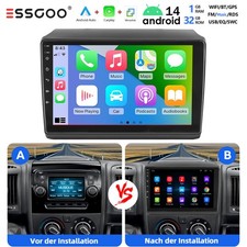 Autoradio 9" Android 14 per Fiat Ducato 2006-2022 Citroen Jumper GPS WIFI 1+32GB