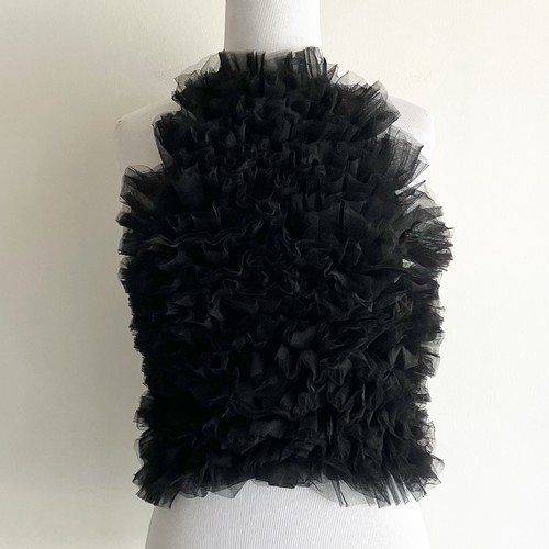 Top zara small tulle maglia - small,