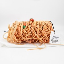 Moschino spaghetti clutch - spaghetti,