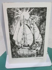 INCISIONE ORIGINALE ENRICO PAOLUCCI IL MERLO CANTATORE C.BETOCCHI CATALOGO SC134