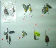 Lotto cucchiaini rotanti pesca spinning fiume lago Mepps Martin