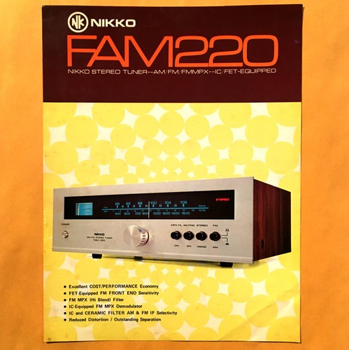 Brochure sintonizzatore stereo