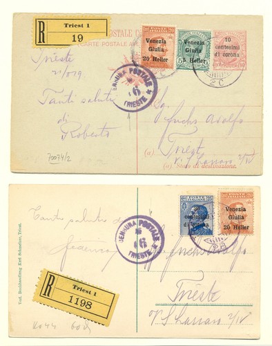 Italia 1919 reg card - 1919-2, x