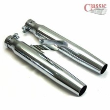 TERMINALE MARMITTA SCARICHI TAPERED CROMO HARLEY DAVIDSON TRIUMPH SUZUKI CUSTOM