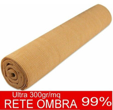 Rete Ombreggiante ULTRA 99% BEIGE Telo Vela Ombra Frangisole Frangivista 300Gr