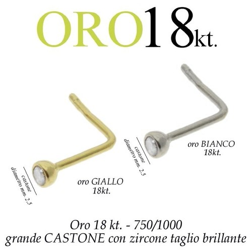 Piercing naso nose oro - piercing,