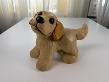 Statua cane in ceramica da