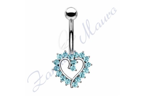 Piercing ombelico cuore