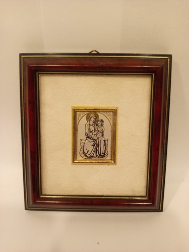 Quadretto madonna con bambino - con,